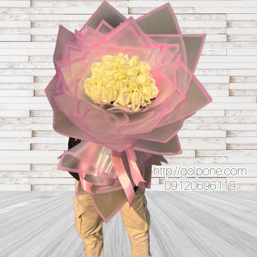 دسته گل رز تولدی