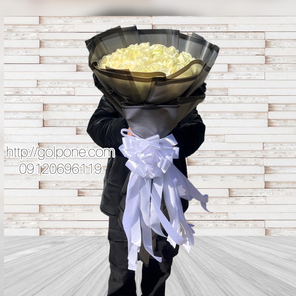 40 شاخه رز سفید