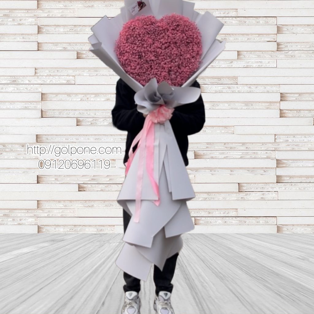 دسته گل قلب