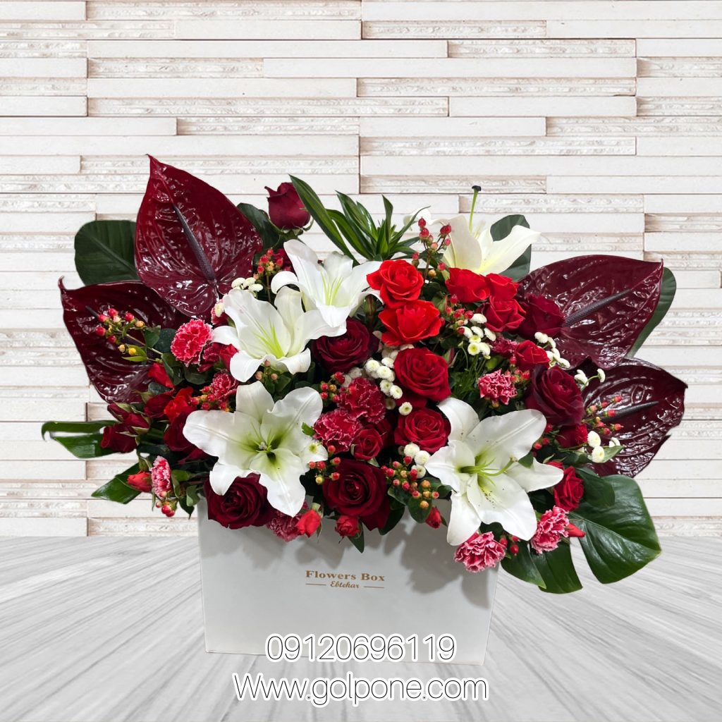 باکس گل انتریوم کشیده