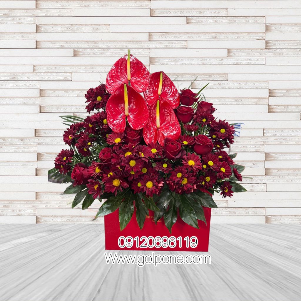 باکس گل قرمز جادویی