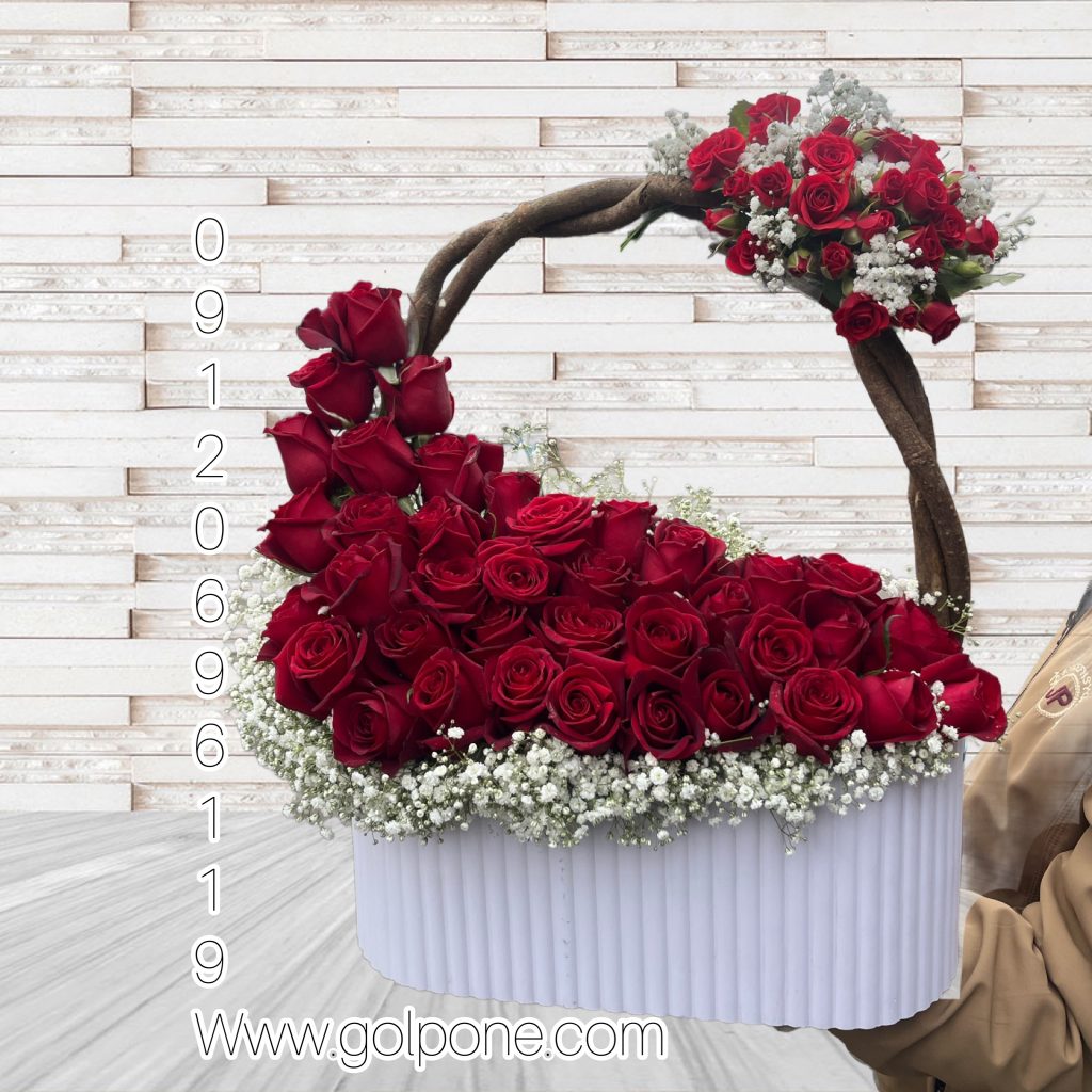 باکس گل جدید یک طرفه رز