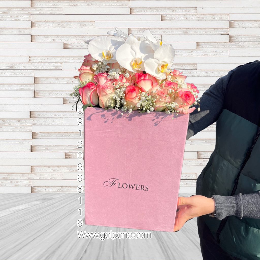 باکس گل رز تولدصورتی