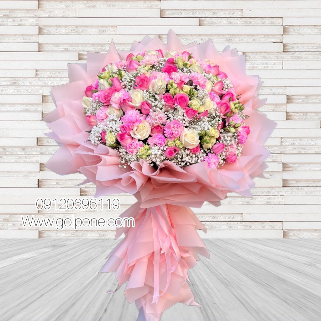 دسته گل ایستاده دخترونه سایز بزرگ